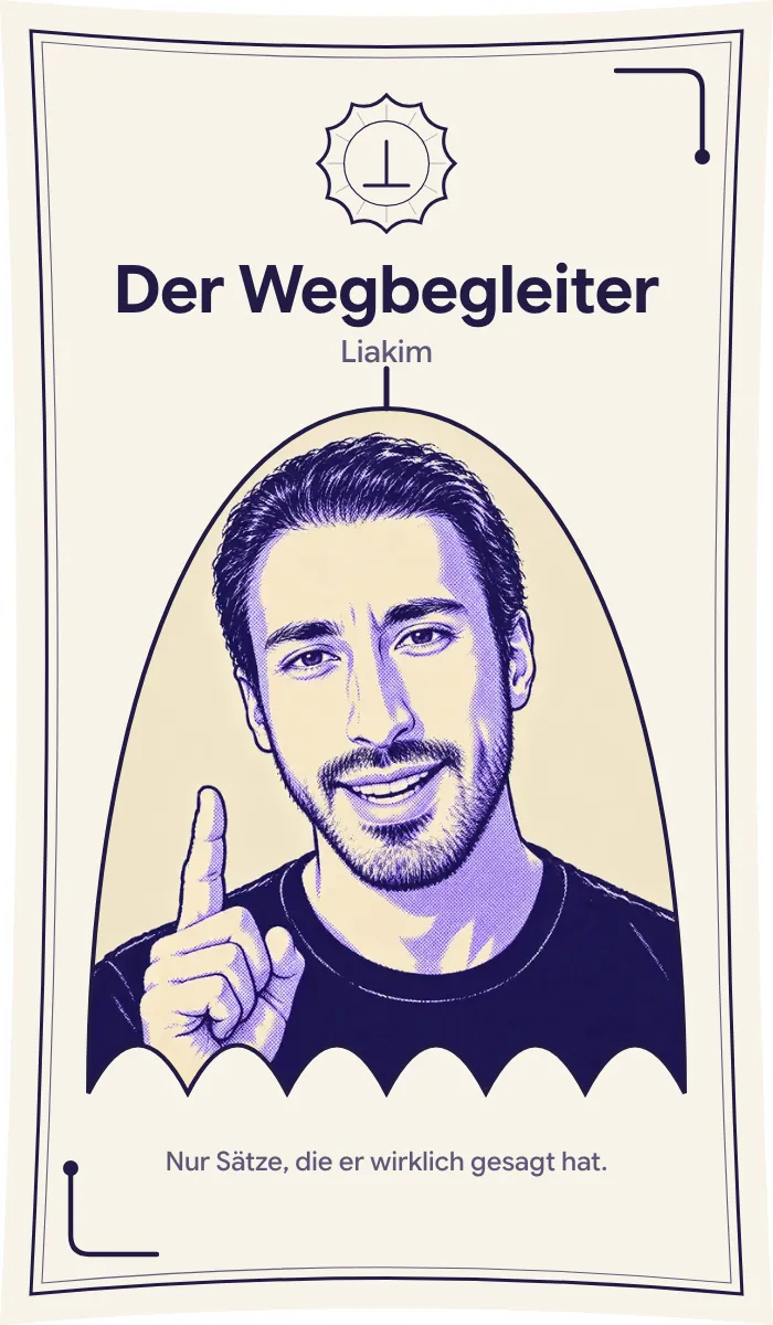 Karte ‚Der Wegbegleiter – Liakim'